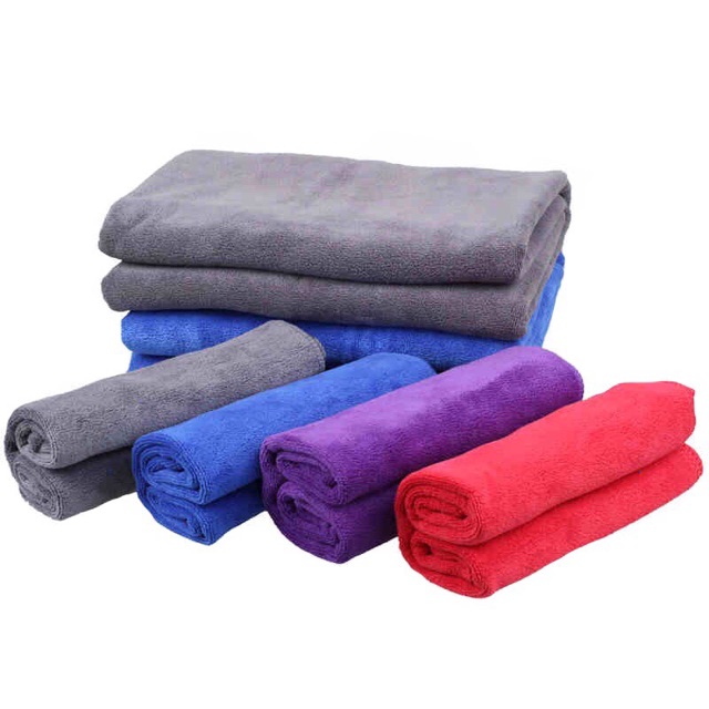 (FREE SHIP TOAN QUOC) Khăn gội đầu, spa, salon sợi Microfiber siêu thấm nước KT 35x75cm (Có Video test độ thấm nước)