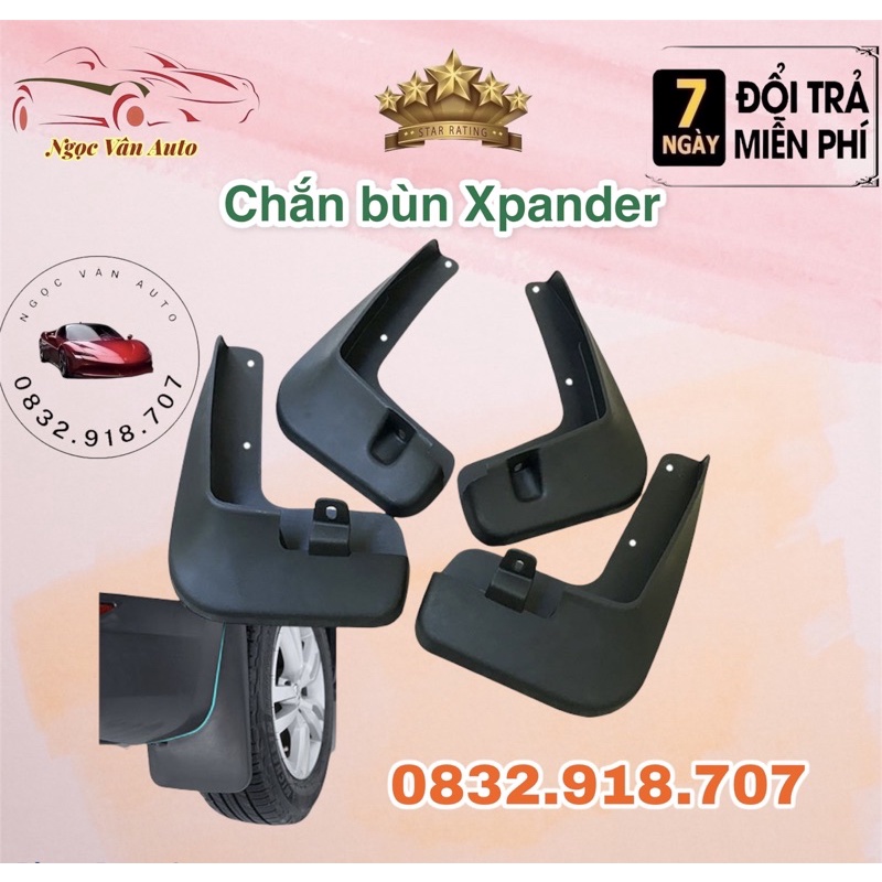 Chắn Bùn Xpander 2018 - 2021 nhựa dẻo,bộ 4 cái