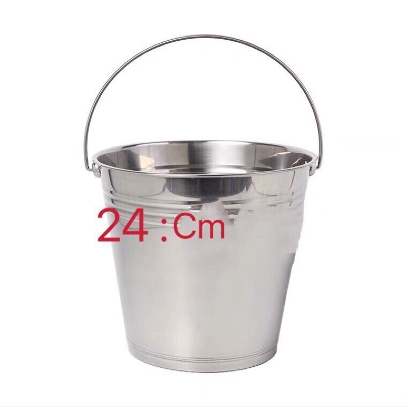 Xô Đá Inox 24cm