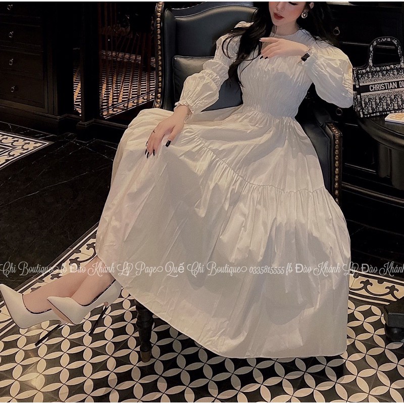 Đầm Maxi Nhún Siêu Sang