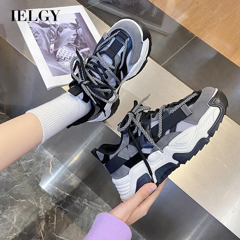 Giày Sneaker Tăng Chiều Cao Thoáng Khí Phong Cách Hàn Quốc Cho Nữ