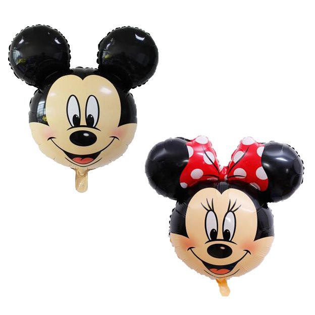 Bong bóng nhôm hình chuột Mickey Minnie trang trí bóng sinh nhật thôi nôi đầy tháng