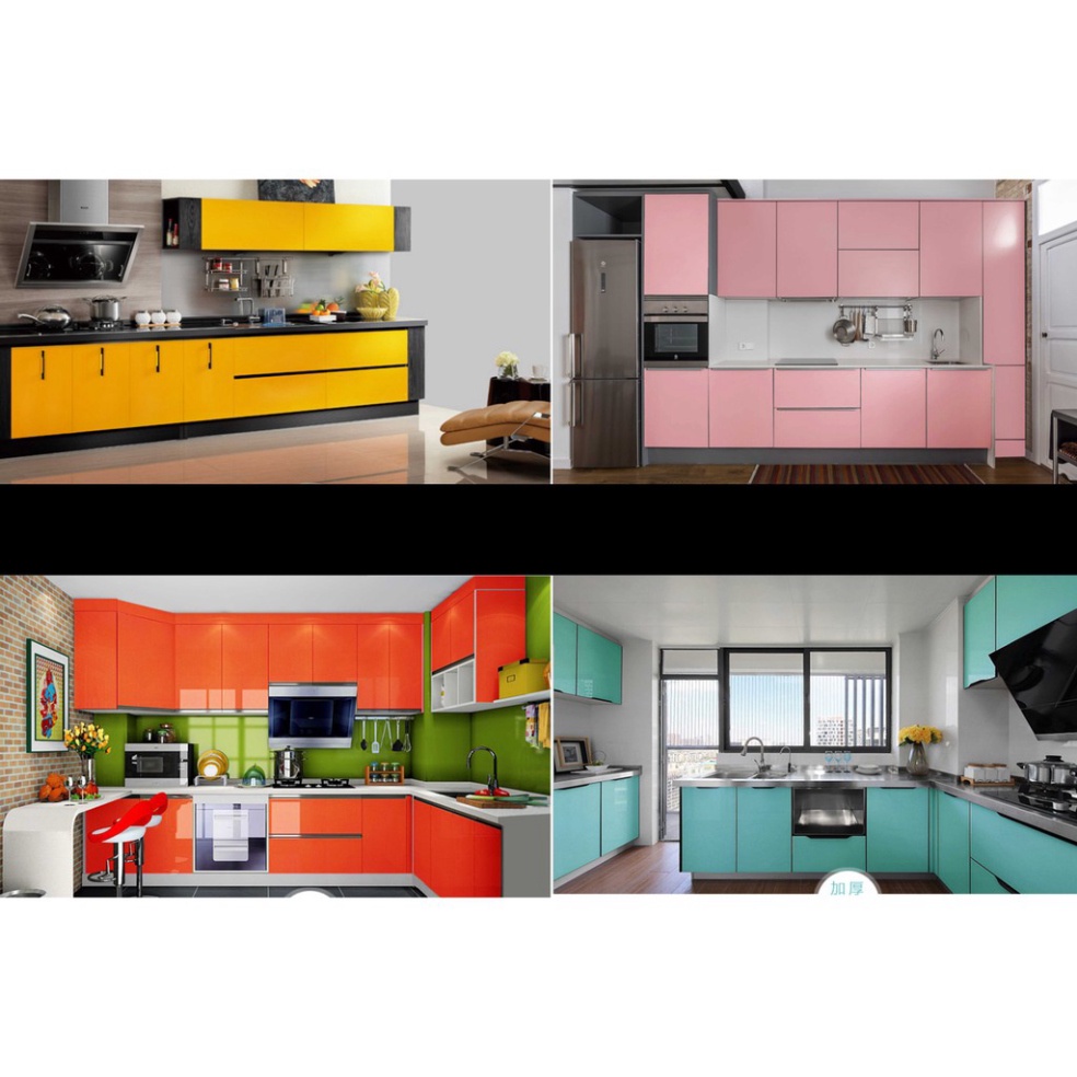 Giấy dán tường decal các mẫu màu trơn có sẵn keo mặt sau - khổ 1,2m