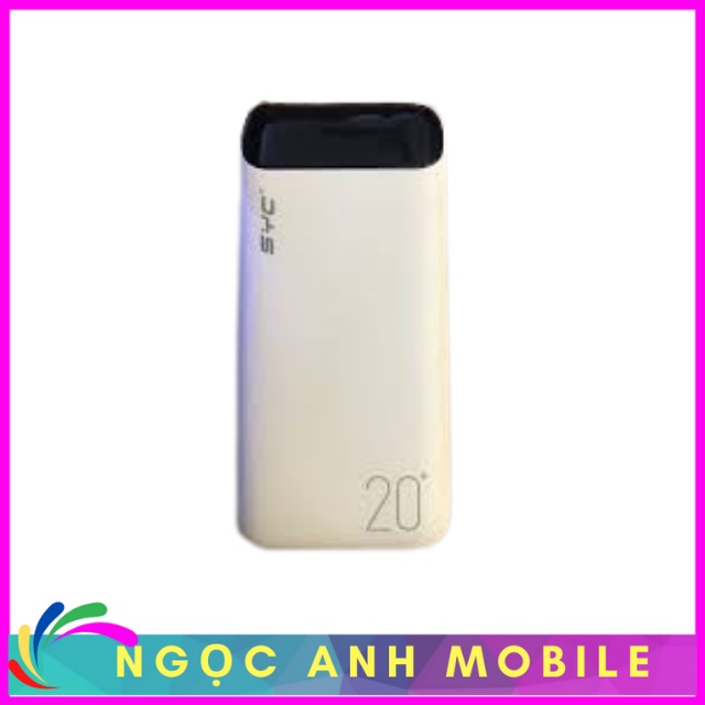 Sạc Dự Phòng,Cục Sạc Dự Phòng, SYC 20.000 mAh NGỌC ANH MOBILE