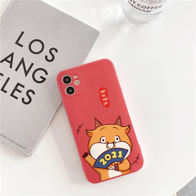 Ốp lưng iphone - Ốp iphone Trâu vàng cạnh vuông BVC 5/5s/6/6plus/6s/6splus/7/7plus/8/8plus/x/xr/xs/11/12/pro/max/plus | BigBuy360 - bigbuy360.vn