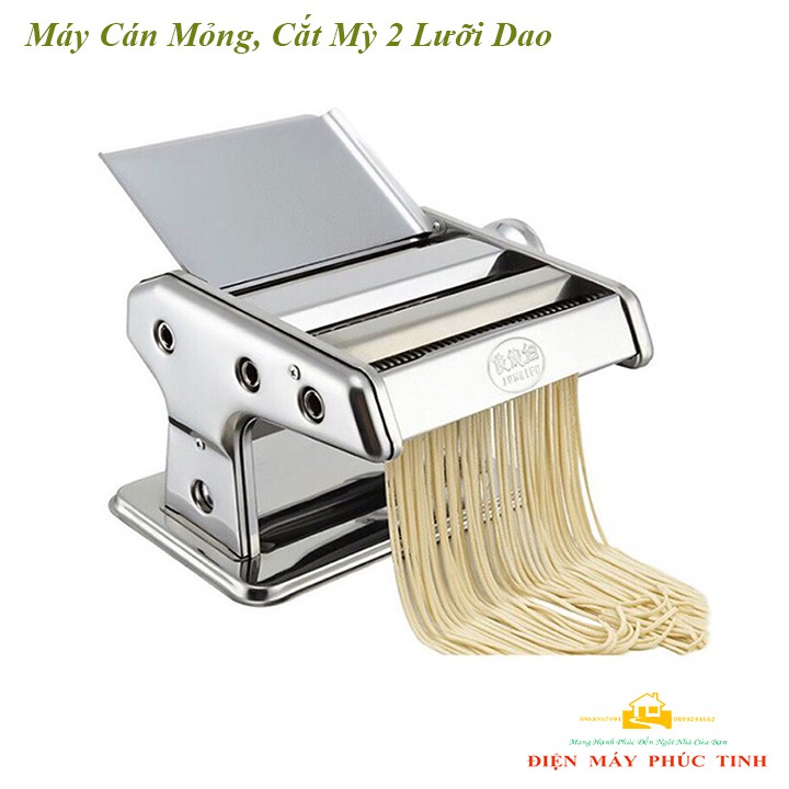 Máy cán mì quay tay, cán mỏng bột mỳ