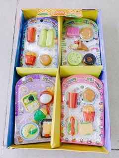 Combo 35 vỉ gôm thức ăn đồ dùng học tập
