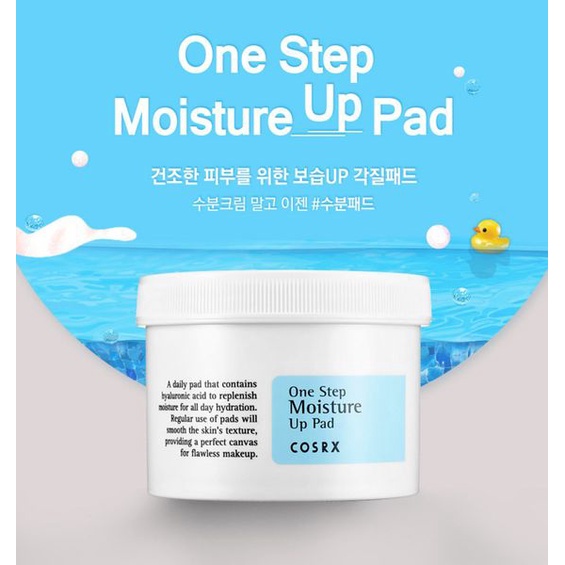 Bông cấp ẩm cho da dạng miếng Cosrx One Step Moisture Up Pad 70 miếng