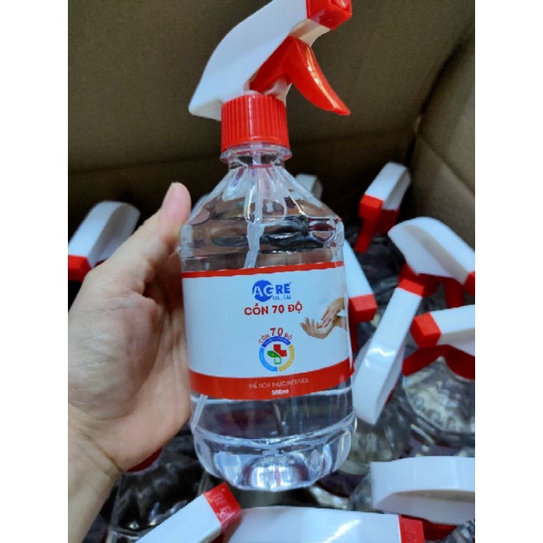 Cồn 70 Cồn 70 AGRE - 90 độ Sát Trùng Chai 500ml (ship hoả tốc)[CO79D01C026]