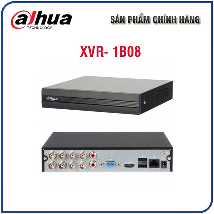 Đầu ghi hình Dahua 8 Kênh | 4 Kênh XVR-1B08, XVR-1A04 - Bảo hành chính hãng 24 Tháng