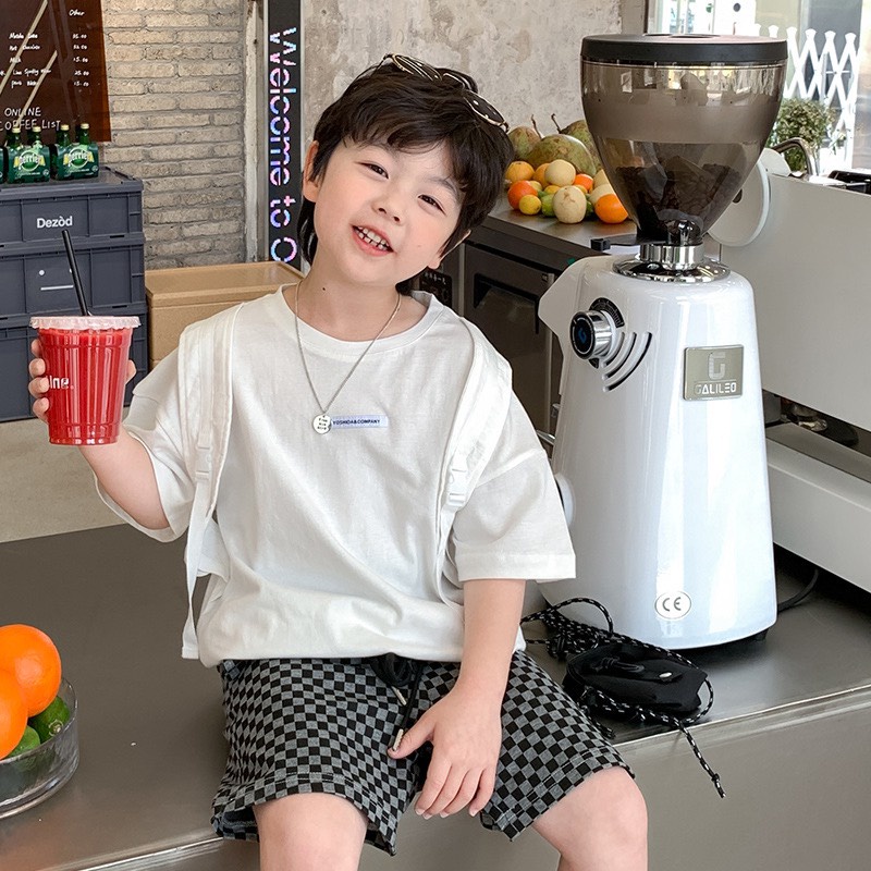 Áo thun Cotton ngắn tay mix dây đeo lạ mắt cho bé A903 [FORM TO HƠN 0,5 SIZE]