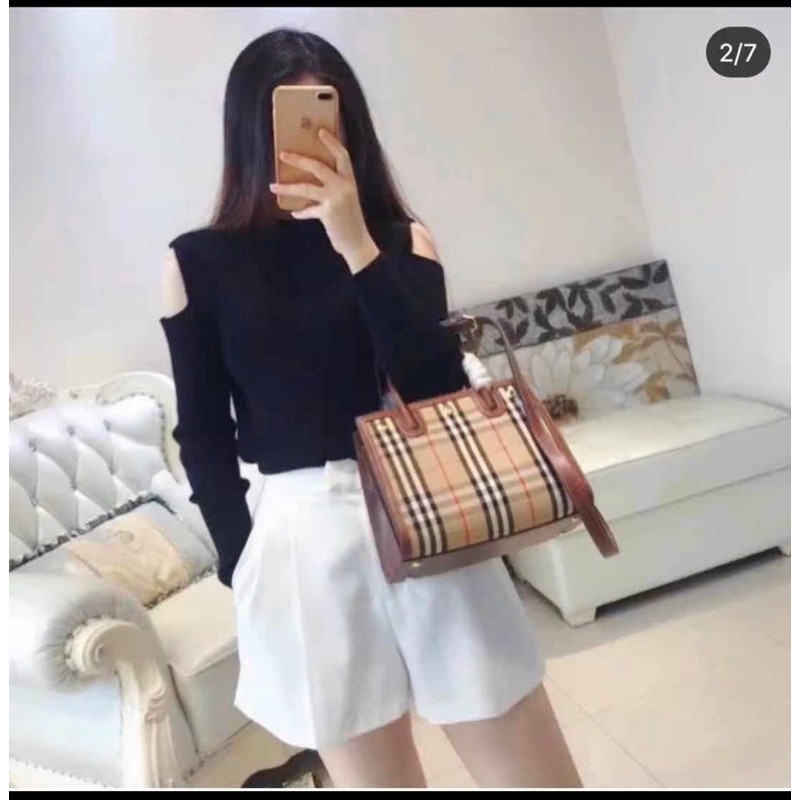 Túi Siêu phẩm W488-25 Burberry viền khâu đẹp mê vừa về nè