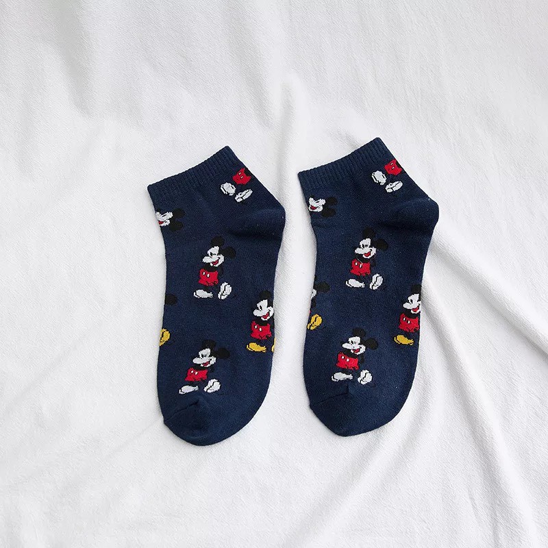 Tất nam nữ cotton in hình hoạt hình Mickey cực chất TN89