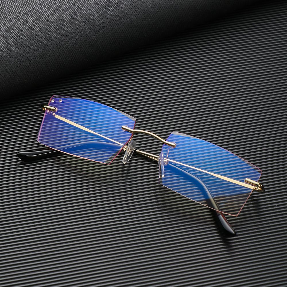 Kính Đọc Sách Không Gọng Chống Tia Uv / Ánh Sáng Xanh / Ánh Sáng Xanh Trong Suốt Thời Trang Cho Nữ