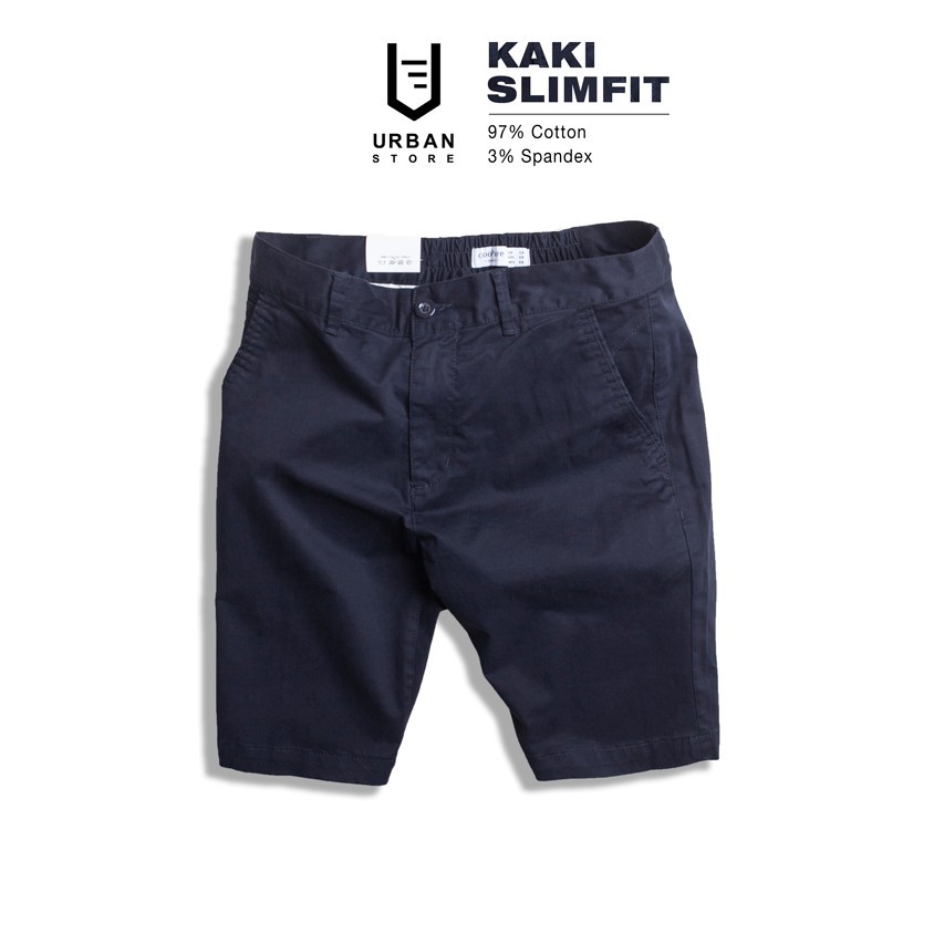 Quần Short Kaki Nam cooPure, Quần Short Kaki Extra 3% Spandex Slimfit NO.2305