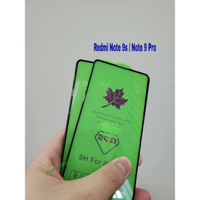 Cường lực 20D Redmi Note 9s / Note 9 Pro FREESHIP Từ 50k Full màn Full keo toàn màn hình chất đẹp cao cấp 2