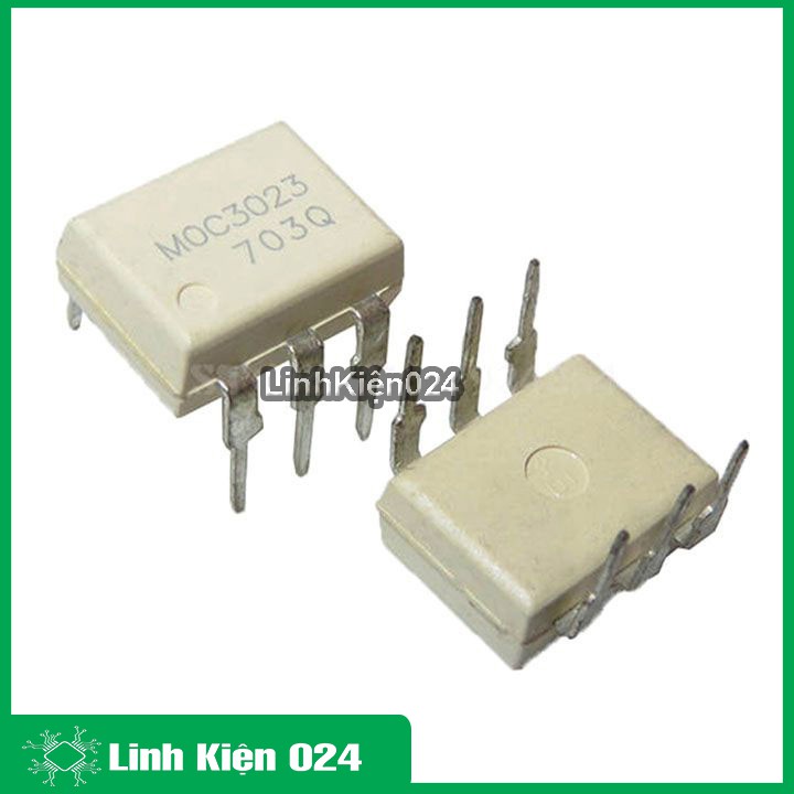 Linh kiện bán dẫn MOC3023 chân cắm DIP6