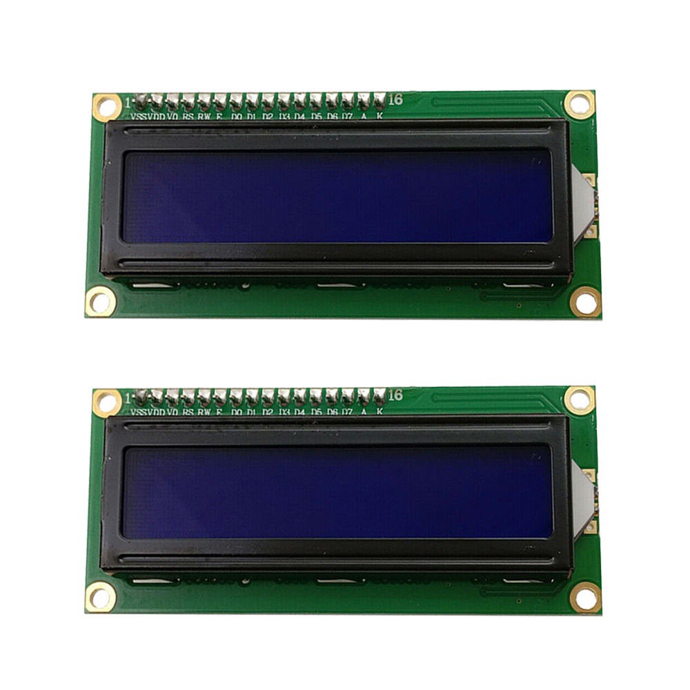 Queen 2pcs LCD 1602 Blue Screen With Backlight Display 1602A 3.3V Module For Arduino