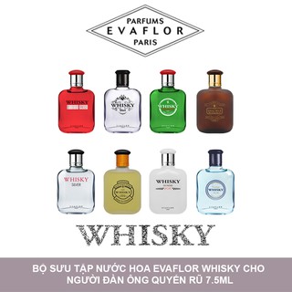 Nước hoa mini dành cho nam Evaflor Whisky chính hãng Pháp hương thơm quyến rũ phái đẹp 7.5ml