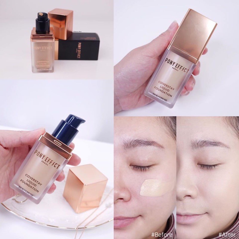 Kem Nền Siêu Che Phủ Pony Effect Coverstay Liquid Foundation 40g | BigBuy360 - bigbuy360.vn