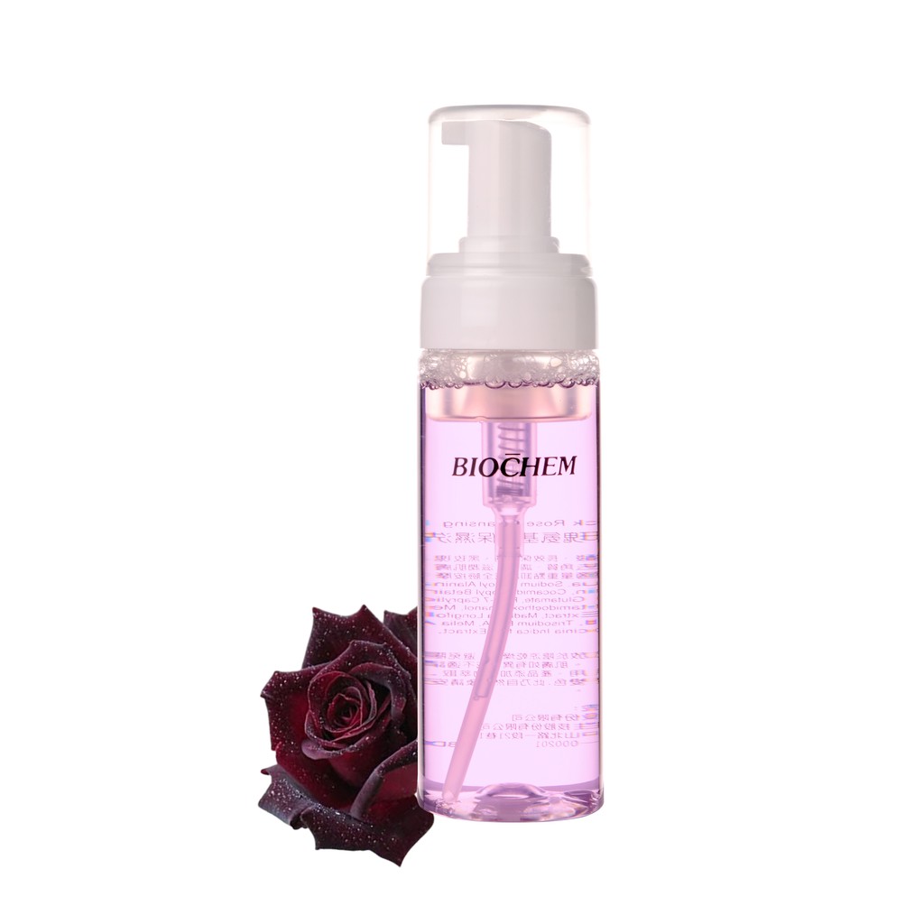Bọt rửa mặt tẩy trang hoa hồng đen BIOCHEM Black Rose Activating Cleansing Mousse 170ml