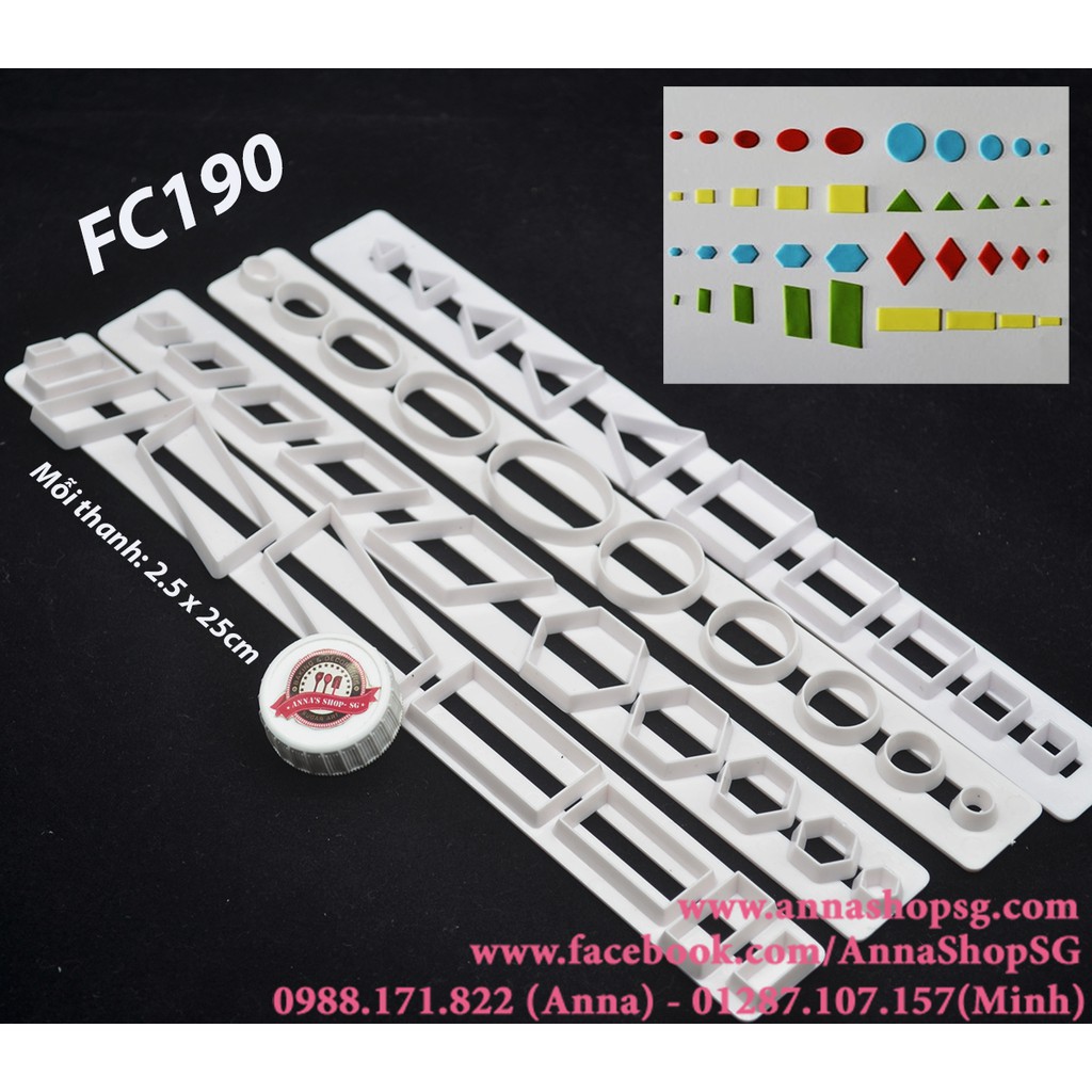 SET THANH CẮT HÌNH HỌC FC190