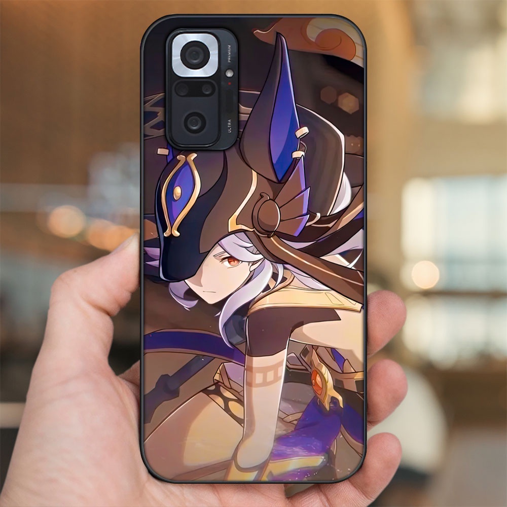 Ốp lưng Xiaomi Redmi Note 10 Pro viền đen in hình Cyno Genshin Impact