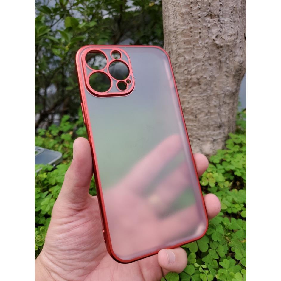 Ốp lưng nhám KST iPhone 13, 13 Pro, 13 pro Max Viền Xi màu siêu đẹp, chống vân tay