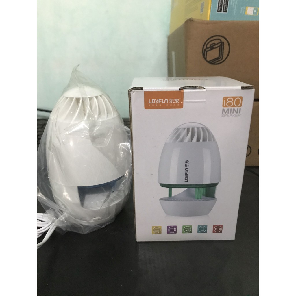 Loa Máy Tính Di Động Mini Loyfun i80 Led 7 Màu | BigBuy360 - bigbuy360.vn