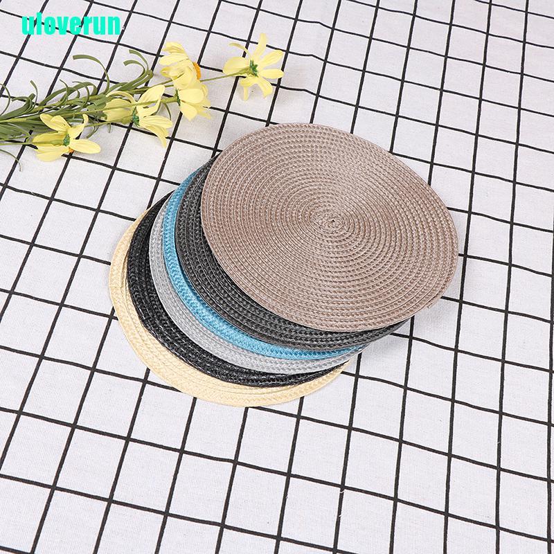 Thảm Lót Bàn Ăn Hình Tròn Bằng Vải Dệt Chịu Nhiệt Chống Trượt Tiện Lợi