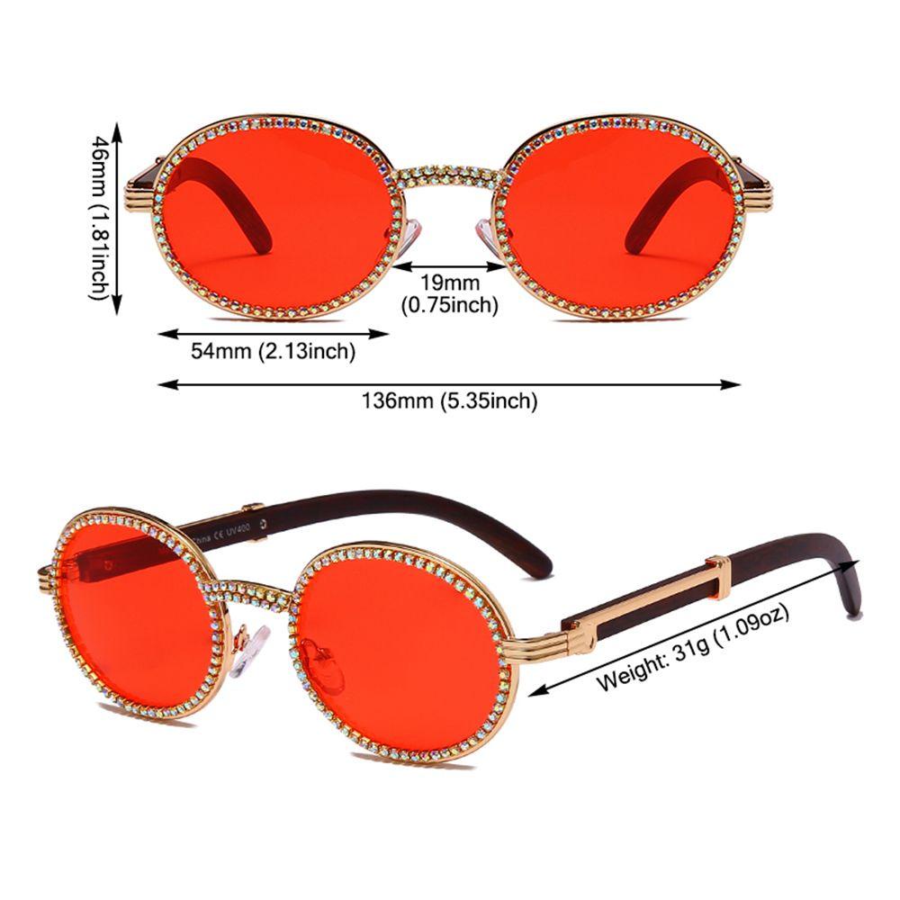 Kính Mát Gọng Oval Chống Tia UV400 Phong Cách Vintage|Tấm Che Nắng Chất Lượng Cao Tiện Dụng
