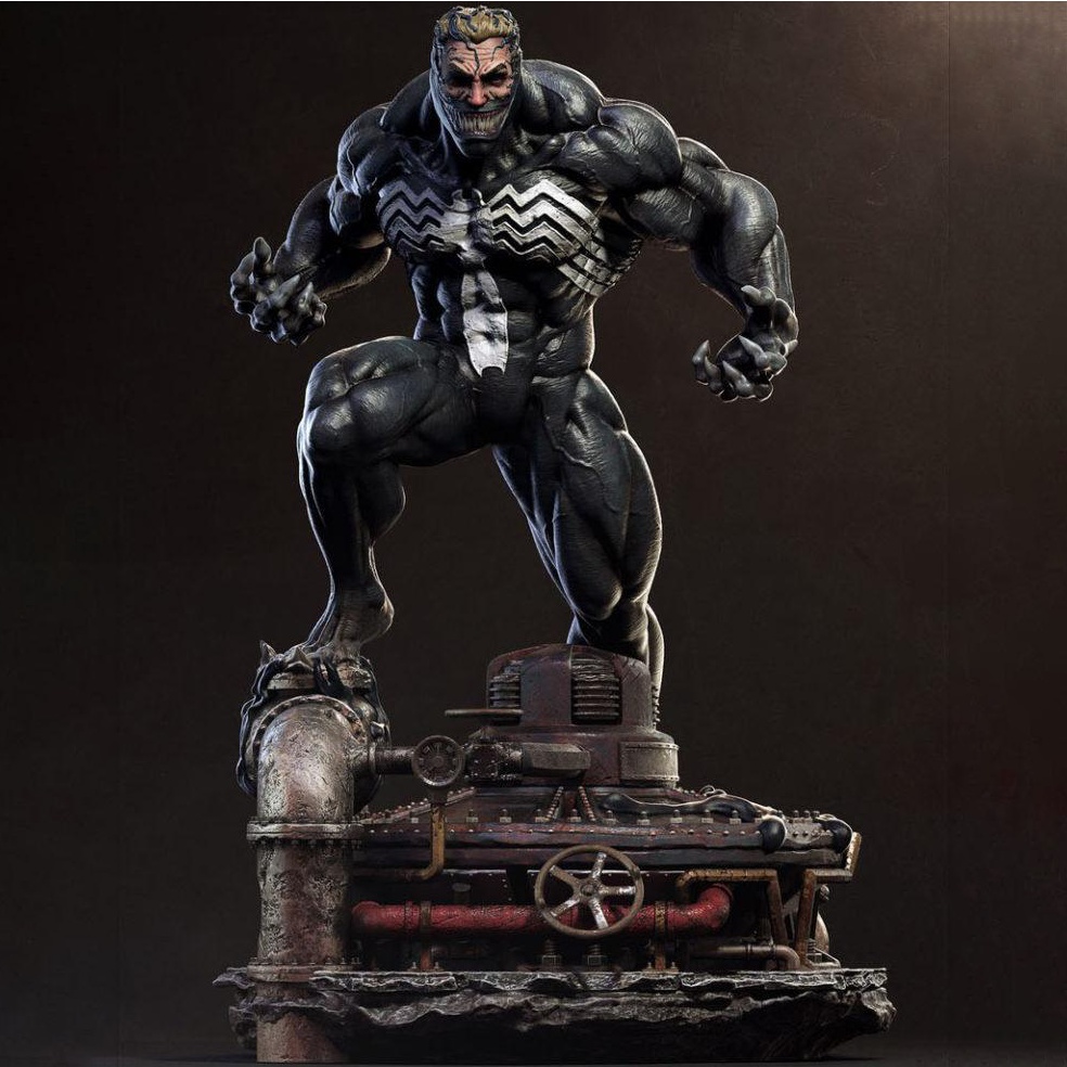 Mô Hình Venom Marvel Bằng Chất Liệu Nhựa Resin - Cao 16 cm