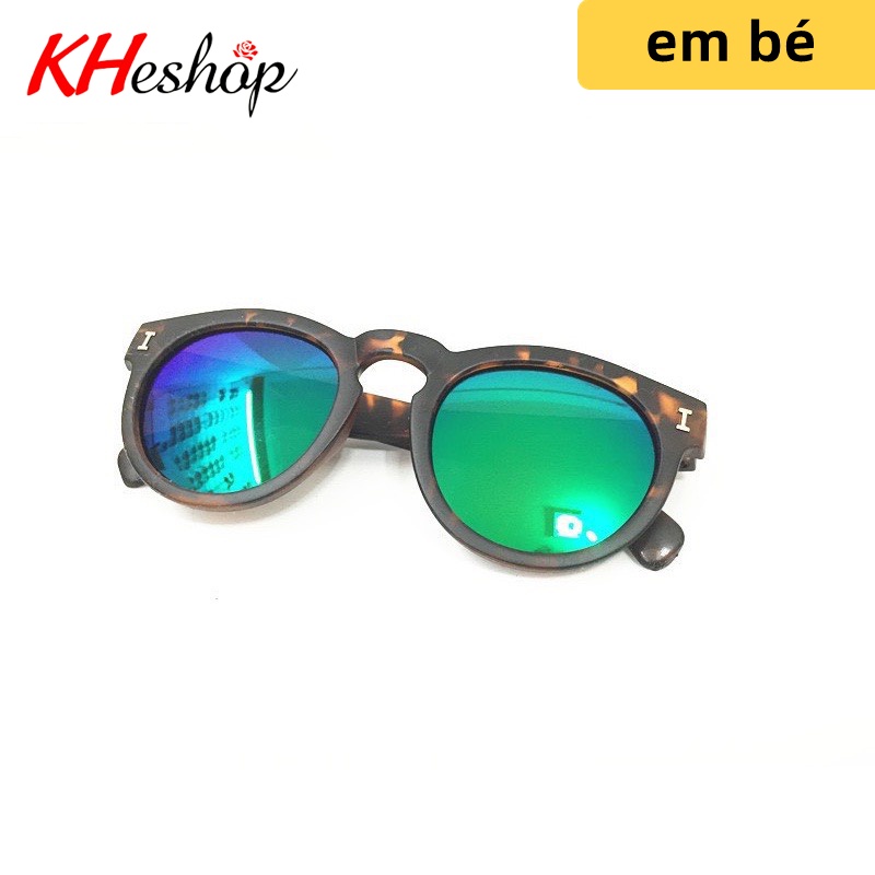 Kính râm gọng da báo cho bé chống tia cực tím, Kính thời trang cho bé 2-9 tuổi giá rẻ chất lượng cao mã Y1340