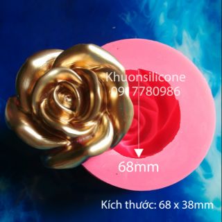 Khuôn bánh silicon hoa hồng
