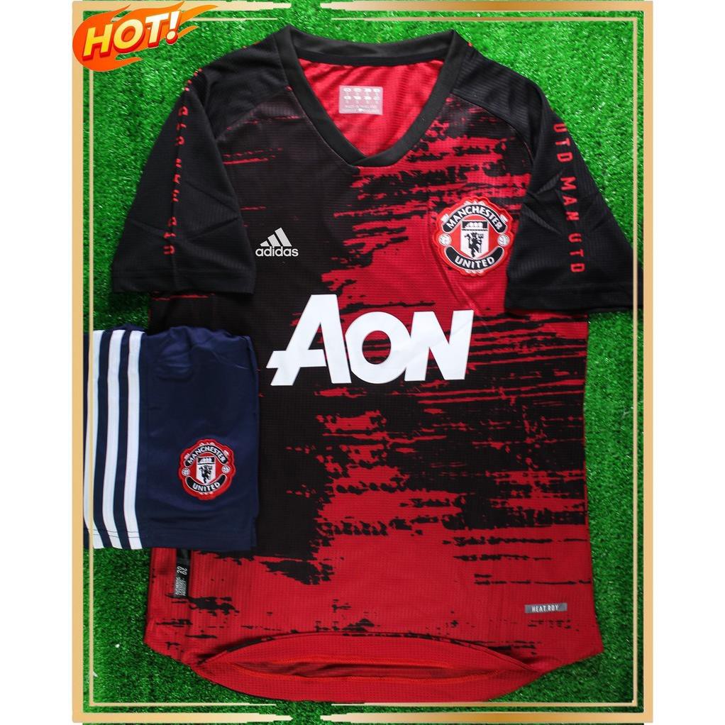 (Hàng Thailand Super) Bộ Áo bóng đá MU đỏ Shard - Manchester United Classic chuẩn thi đấu  ྇