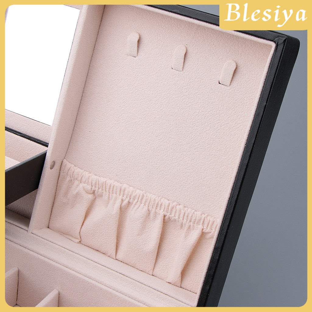 Hộp Đựng Trang Sức Bằng Da Nhiều Tầng Đa Năng Tiện Dụng