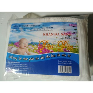 Khăn khô đa năng pinpin  200gr 170 tờ kích cỡ 15cm*18cm