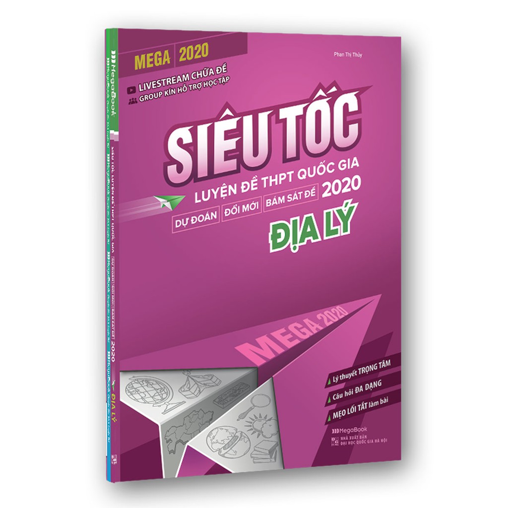 Sách - [Luyện Thi] Mega 2020 - Siêu Tốc Luyện Đề THPT Quốc Gia 2020 - Địa Lý