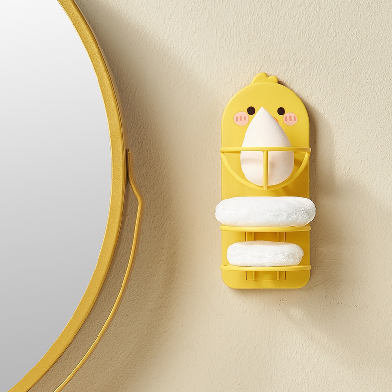 Kệ treo tường Đựng Mút Trang Điểm Hình Quả Trứng Dễ Thương