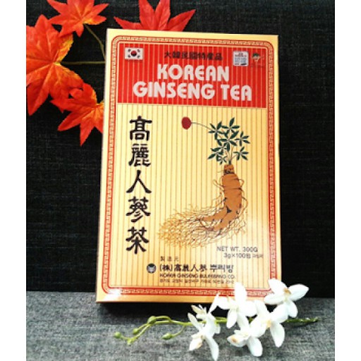 trà sâm Hàn Quốc korean ginseng tea Hộp 300gr (100 gói x 3gr)