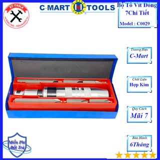 Bộ tô vít đóng đảo chiều cao cấp 7 chi tiết c0029 c-mart