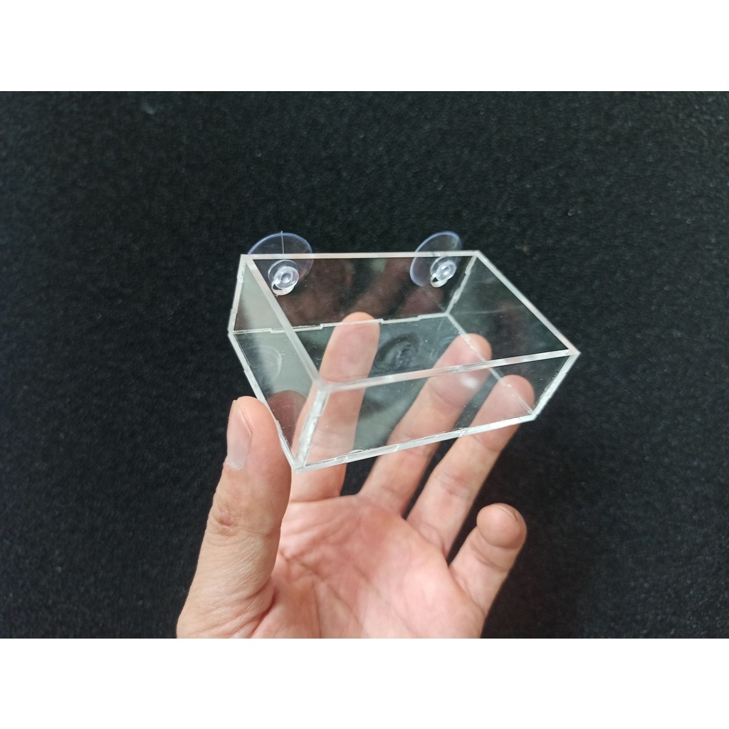 Đĩa cho tép ăn bằng mika - dụng cụ đựng thức ăn cá cảnh, tép cảnh -Vỉ mica trồng ráy, Bucep-phụ kiện thủy sinh-shopleo