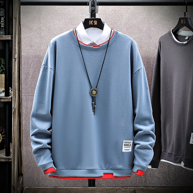 Áo hoodie dáng rộng màu sắc đơn giản cho nam