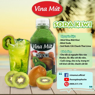 Sinh tố Kiwi Vina- Sinh tố trái cây Vina Mứt 1000ml
