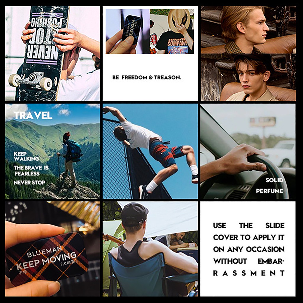  [Freeship] Nước Hoa Khô Dạng Sáp Cho Nam BLUEMAN Hương Thơm Lâu 10g | BigBuy360 - bigbuy360.vn