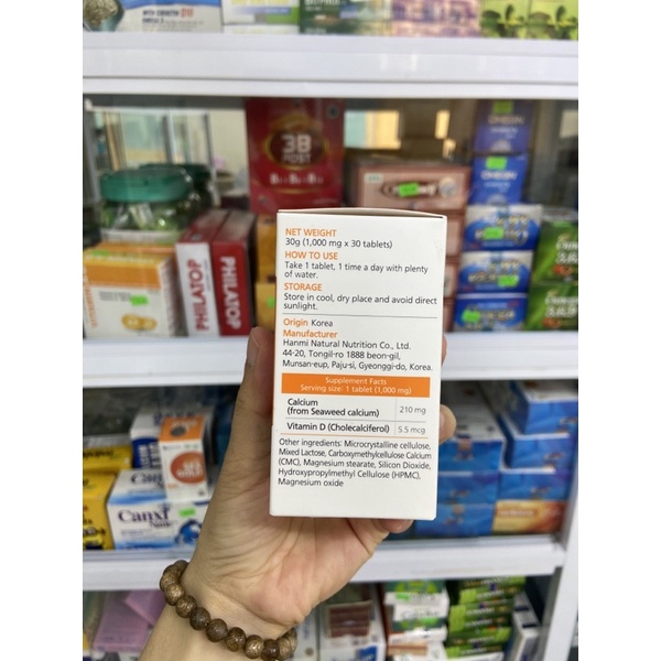 (Nhập Hàn Quốc) SEA GOLD CHAI 30 VIÊN – HỖ TRỢ BỔ SUNG CANXI VÀ VITAMIN D GIÚP XƯƠNG, RĂNG CHẮC KHỎE