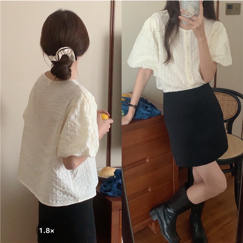 Áo Thun Cổ Tròn Ngắn Tay Thời Trang Hàn Quốc Đơn Giản 53696