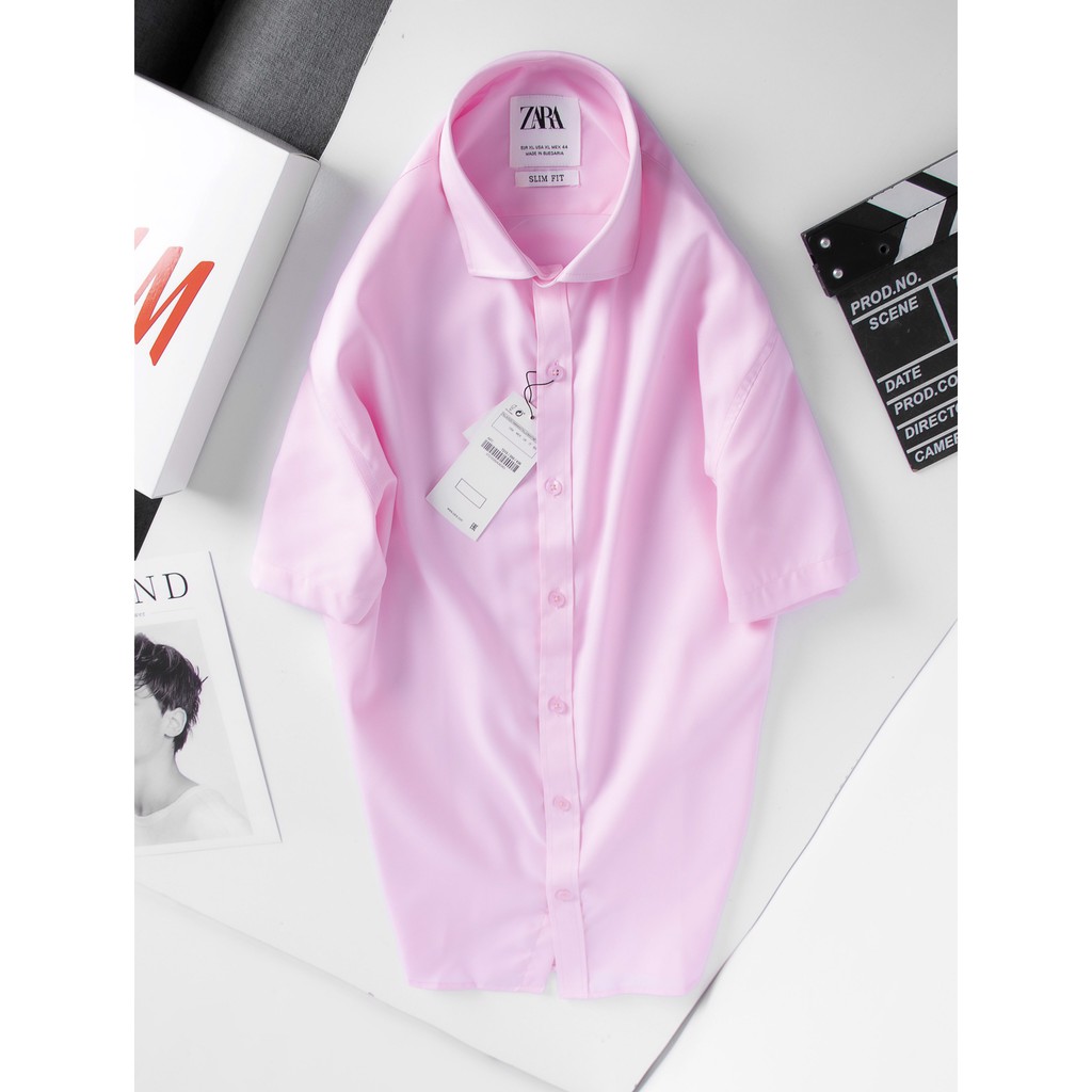[FREESHIP][VIDEO SẢN PHẨM] Áo sơ mi trơn [ZARA][BAO ĐỔI TRẢ] ngắn tay | BigBuy360 - bigbuy360.vn