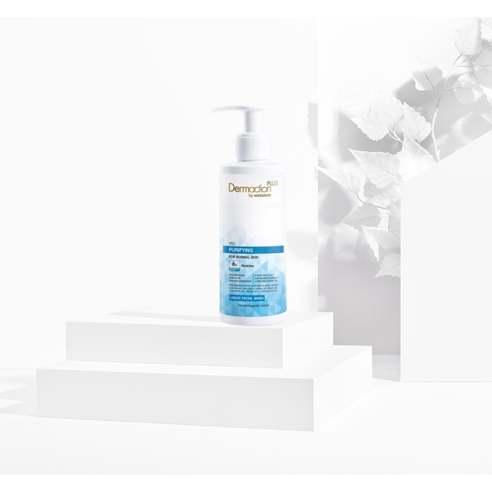 Sữa Rửa Mặt Dermaction Plus by Watsons Mind Purifying Liquid Thanh Lọc Da 150ml