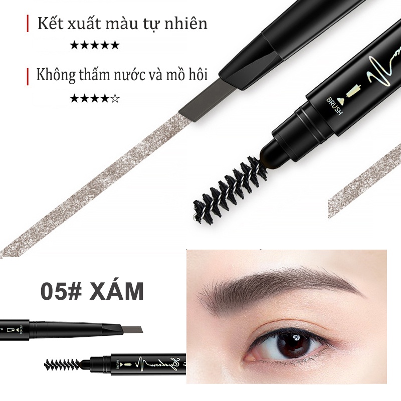 Bộ mỹ phẩm 6 món cơ bản giá tốt - Kem BB+Phấn trang điểm+Bảng phấn mắt 8 màu+Chì kẻ mày đen+Kẻ mắt+Mascara-HGLML-T6